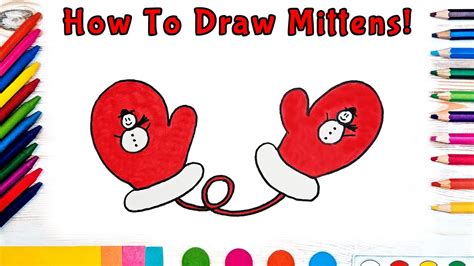 How to Draw Mittens Really Easy Drawing Tutorial