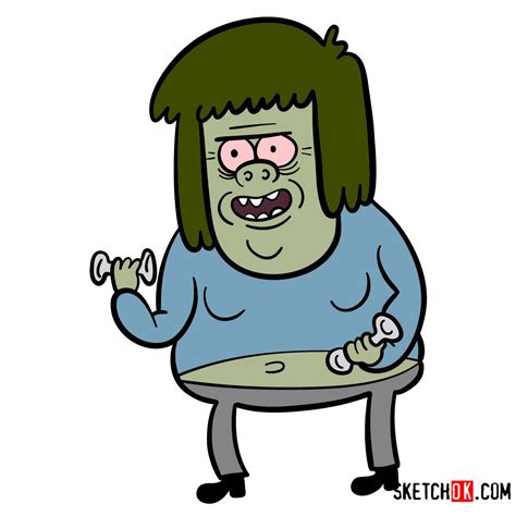 How to Draw Muscle Man, Regular Show