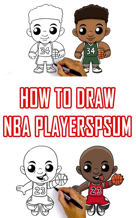 How to Draw NBA Players Step by step drawing NBA Players by David OCR