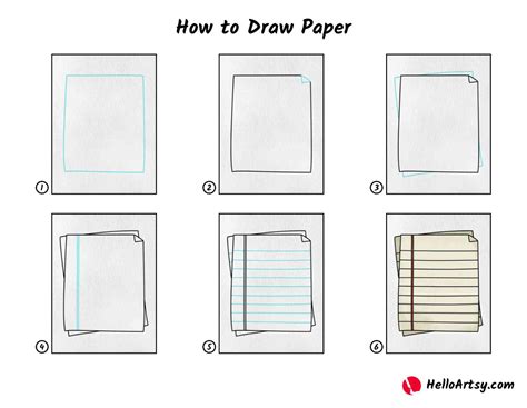 How to Draw Paper HelloArtsy