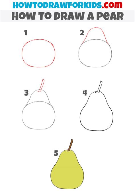 How to Draw Pears Really Easy Drawing Tutorial