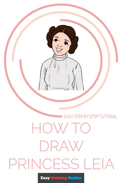 How to Draw Princess Leia Really Easy Drawing Tutorial