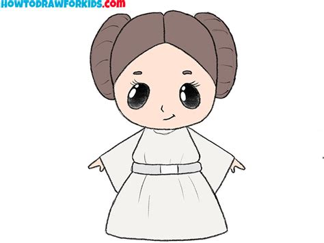 How to Draw Princess Leia Really Easy Drawing Tutorial Princess