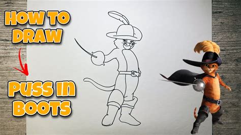 How to Draw Puss in Boots Easy Step by Step