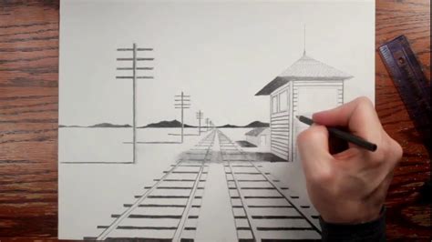 How to Draw Railroad Tracks in Forced Perspective How to Draw YouTube