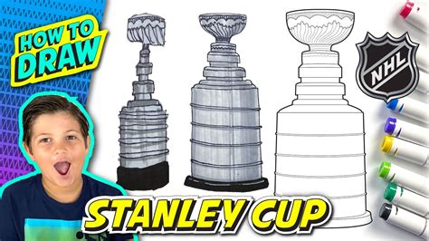 How to Draw STANLEY CUP Easy Fun Simple NHL YouTube