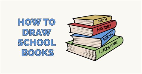 How to Draw School Books Really Easy Drawing Tutorial Easy drawings