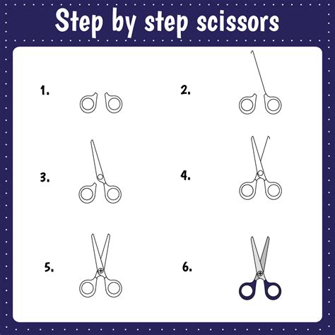 How to Draw Scissors Easy Art Tutorial Step by step drawing