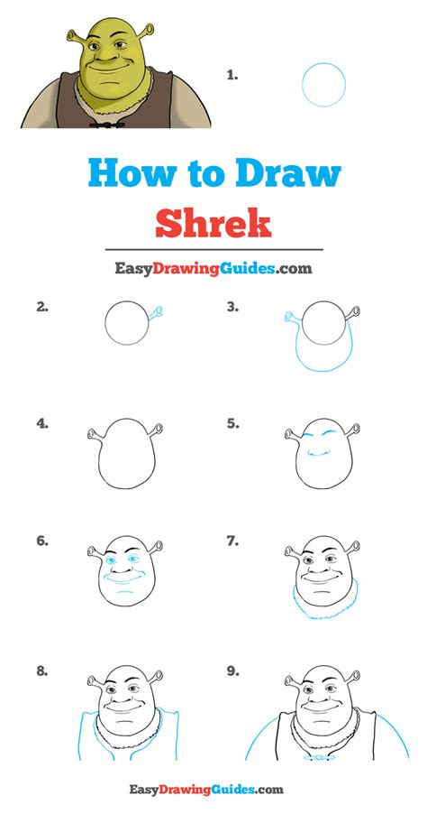 How to Draw Shrek Really Easy Drawing Tutorial
