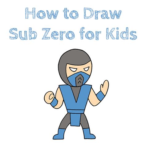 How to Draw Sub-Zero Easy Drawing Tutorial For Kids.