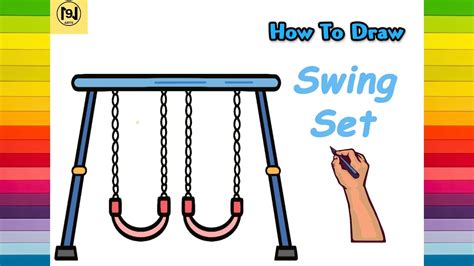How to Draw Swing Set Step by Step Easy for Kids YouTube
