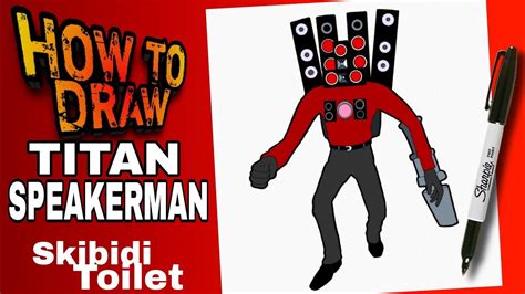 How to Draw TITAN SPEAKERMAN Easy SKIBIDI TOILET Drawing Tutorial