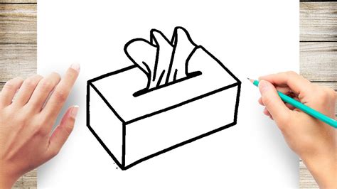 How to Draw Tissue box Step by Step YouTube
