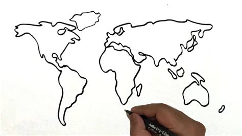 How to Draw World Map for Kids How to Draw World Map with Countries Step by Step World Map