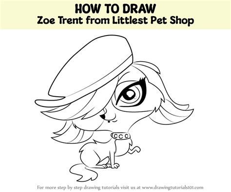 How to Draw Zoe Trent from Littlest Pet Shop Step by Step Drawing