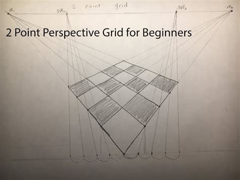 How to Draw a 2 Point Perspective Grid YouTube
