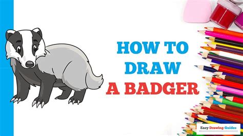 How to Draw a Badger Really Easy Drawing Tutorial