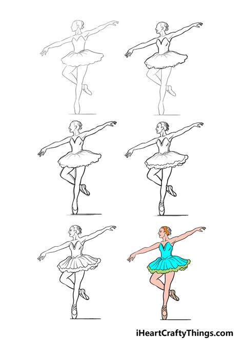 How to Draw a Ballet Dancer (Ballet) Step by Step