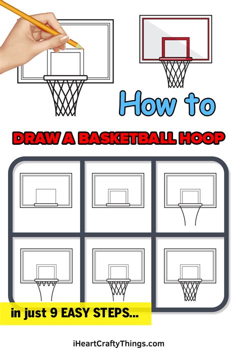 How to Draw a Basketball Hoop - Step by Step Easy …