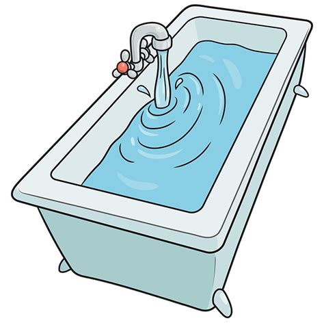 How to Draw a Bathtub Really Easy Drawing Tutorial