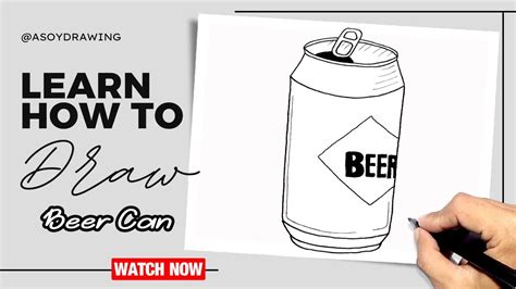 How to Draw a Beer Can YouTube