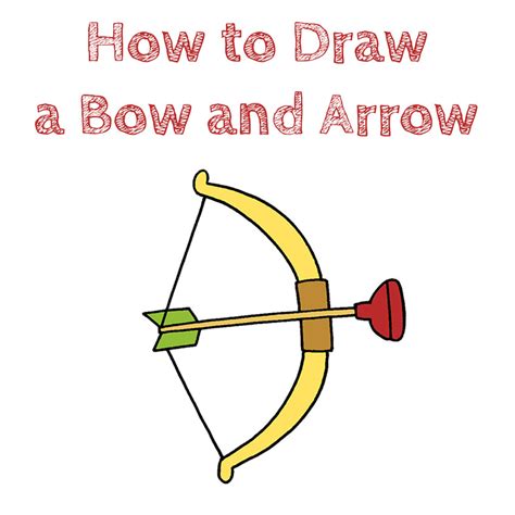 How to Draw a Bow and Arrow Easy Drawing Tutorial For Kids