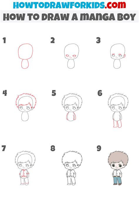 How to Draw a Boy in a Few Easy Steps Easy Drawing Guides Boy