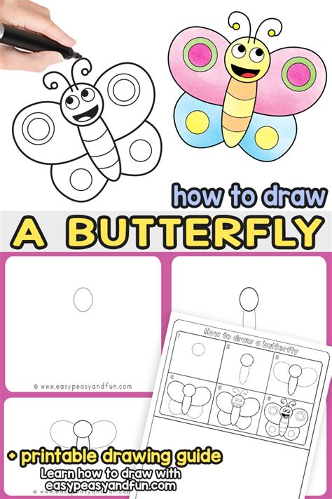 How to Draw a Butterfly Step by Step for Kids Easy Peasy and Fun