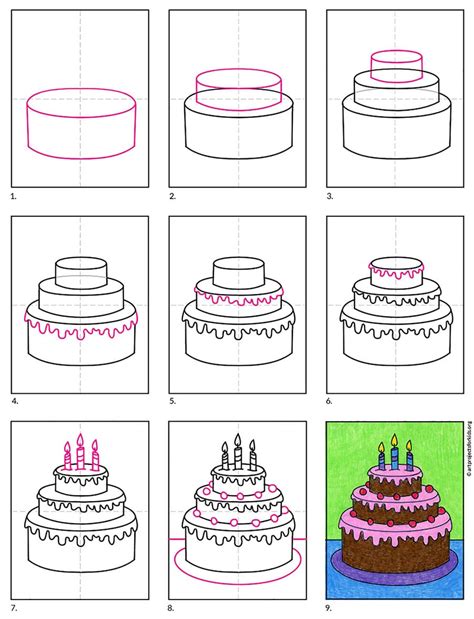 How to Draw a Cake