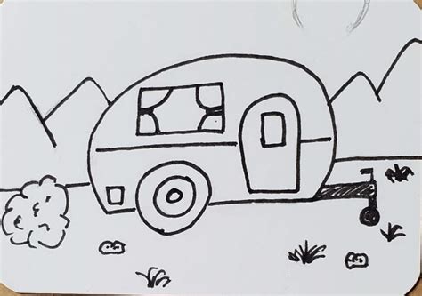 How to Draw a Camper Step by Step Art by Ro