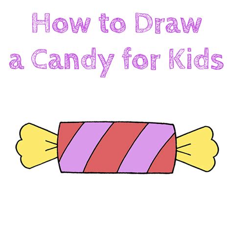 How to Draw a Candy for Kindergarten Easy Drawing Tutorial For Kids