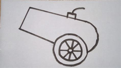 How to Draw a Cannon Step by Step Easy Drawing Guides Drawing Howtos