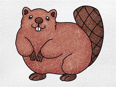 How to Draw a Cartoon Beaver How to Draw Easy