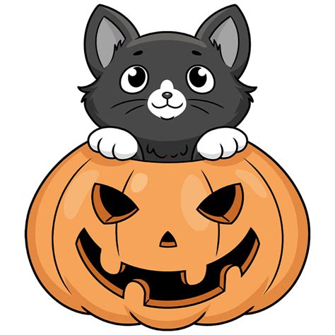 How to Draw a Cat in a Pumpkin Halloween Drawings Drawing for