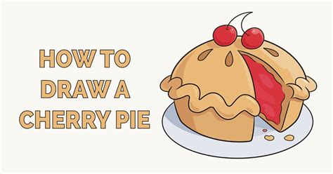 How to Draw a Cherry Pie Really Easy Drawing Tutorial