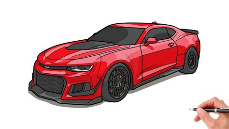 How to Draw a Chevrolet Camaro ZL1 How to Draw Easy