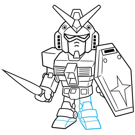 How to Draw a Chibi SD Gundam Really Easy Drawing Tutorial