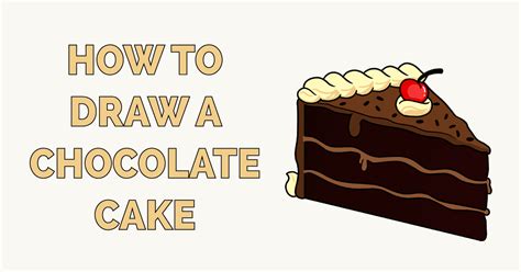 How to Draw a Chocolate Cake Really Easy Drawing Tutorial in 2021