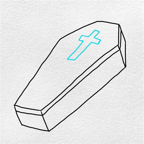 How to Draw a Coffin Really Easy Drawing Tutorial