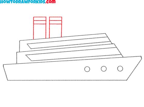 How to Draw a Cruise Ship Easy Drawing Tutorial For Kids