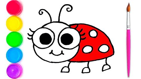 How to Draw a Cute Ladybug For Kids YouTube