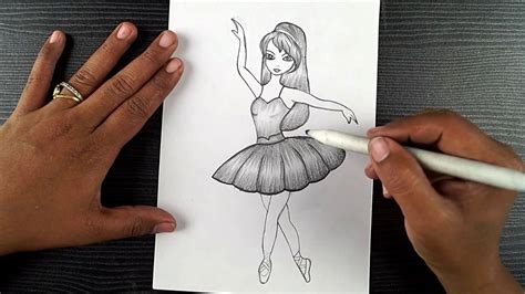 How to Draw a Dancing Girl Pencil sketch for beginner - YouTube