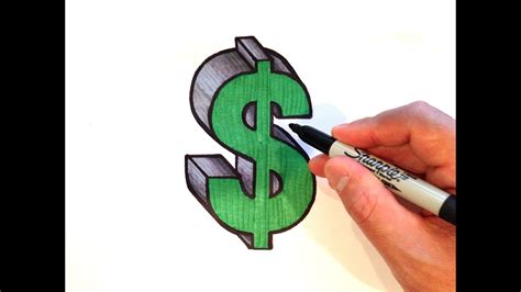 How to Draw a Dollar Sign in 3D YouTube