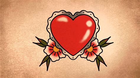 How to Draw a Easy Heart Design Tattoo Drawing Tutorial YouTube