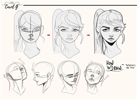 How to Draw a Face in Different Angles Armily53