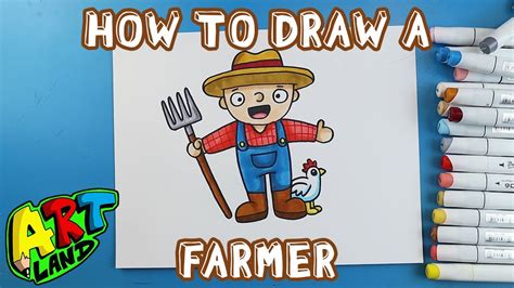How to Draw a Farmer Easy YouTube