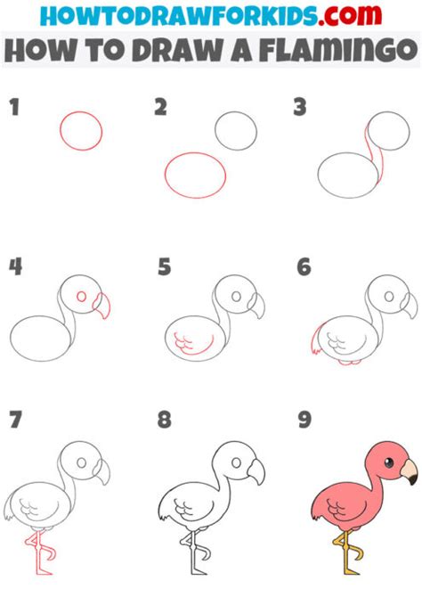 How to Draw a Flamingo Really Easy Drawing Tutorial