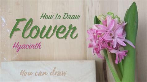 How to Draw a Flower Hyacinth Flower Tutorial Step By Step YouTube