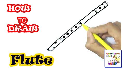 How to Draw a Flute Really Easy Drawing Tutorial