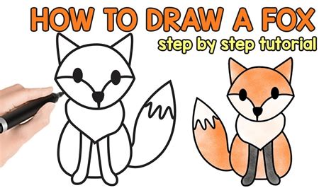How to Draw a Fox Really Easy Drawing Tutorial